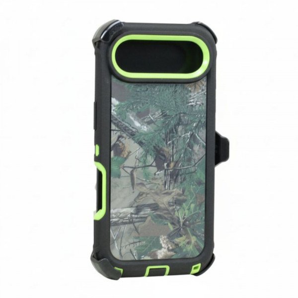 Premium Camo Heavy Duty Shockproof Protection Dual-Layer Rugged Defender Case with Belt Clip for Apple iPhone 17 Air