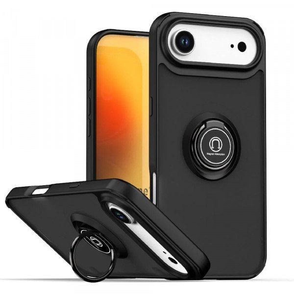 Slim Hybrid Shockproof Phone Case with Kickstand Ring for Apple iPhone 17 Air