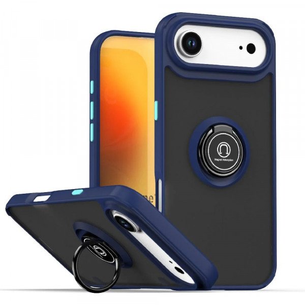 Slim Hybrid Shockproof Phone Case with Kickstand Ring for Apple iPhone 17 Air
