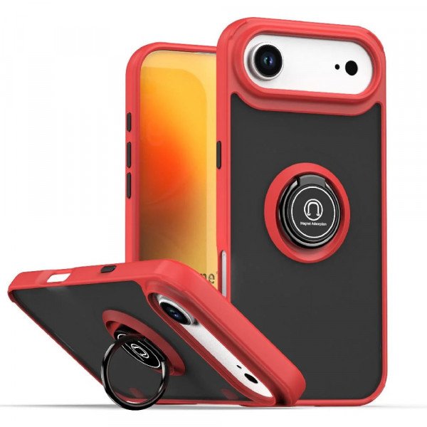 Slim Hybrid Shockproof Phone Case with Kickstand Ring for Apple iPhone 17 Air