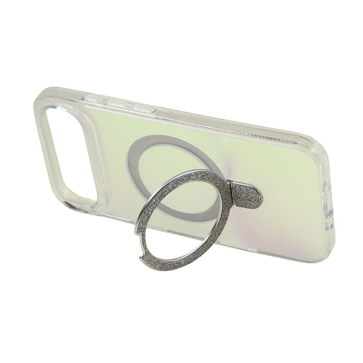 Color Gradient Design Style Magnetic Magsafe Phone Case with Glitter Kickstand Ring for Apple iPhone 17 Air