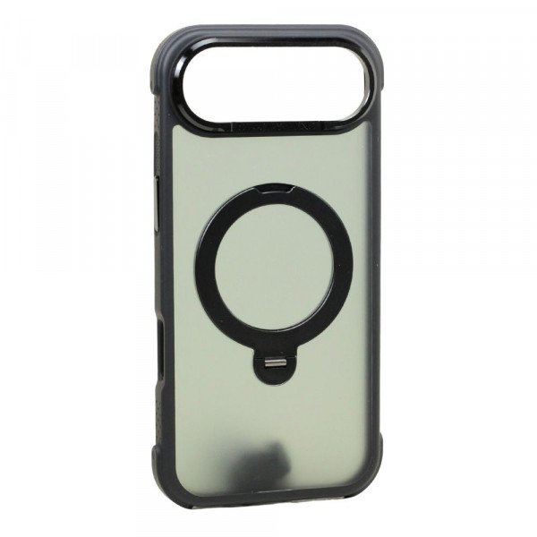 Translucent Matte Finish MagSafe Compatible Phone Case with 360 Rotating Magnetic Kickstand for Apple iPhone 17 Air