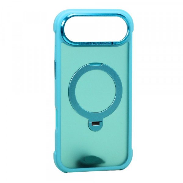 Translucent Matte Finish MagSafe Compatible Phone Case with 360 Rotating Magnetic Kickstand for Apple iPhone 17 Air