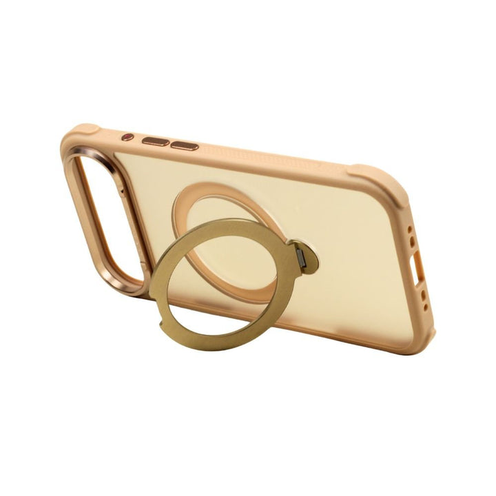 Translucent Matte Finish MagSafe Compatible Phone Case with 360 Rotating Magnetic Kickstand for Apple iPhone 17 Air
