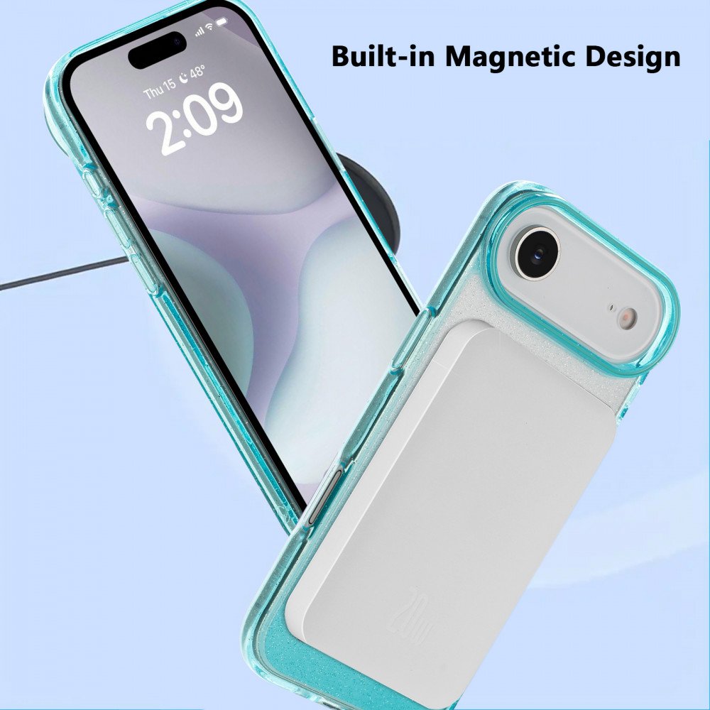 Shiny Gradient Transparent Phone Case with Clear Protective Design for Eye-Catching Style for Apple iPhone 17 Air