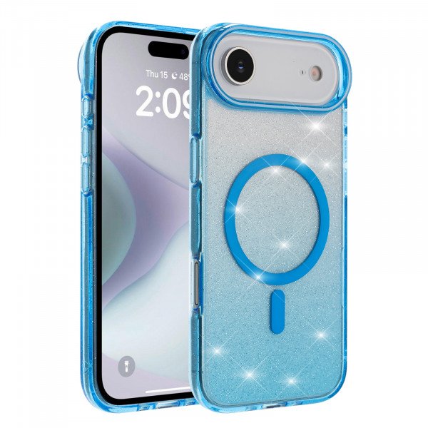 Shiny Gradient Transparent Phone Case with Clear Protective Design for Eye-Catching Style for Apple iPhone 17 Air