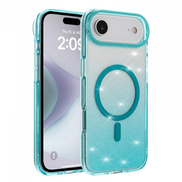 Shiny Gradient Transparent Phone Case with Clear Protective Design for Eye-Catching Style for Apple iPhone 17 Air