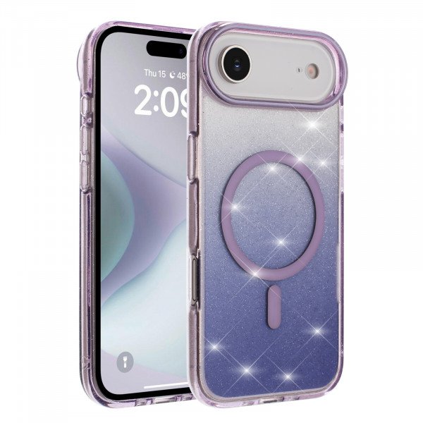 Shiny Gradient Transparent Phone Case with Clear Protective Design for Eye-Catching Style for Apple iPhone 17 Air