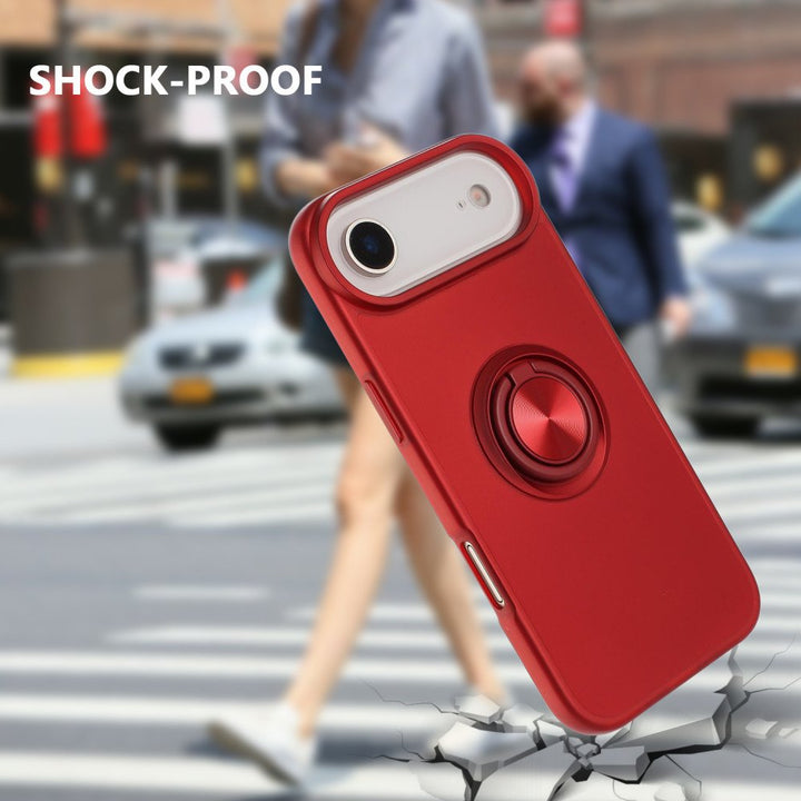 Shockproof Kickstand Phone Case with Glossy Finish – Superior Protection & Built-In Ring for Apple iPhone 17 Air