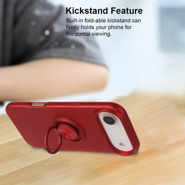 Shockproof Kickstand Phone Case with Glossy Finish – Superior Protection & Built-In Ring for Apple iPhone 17 Air