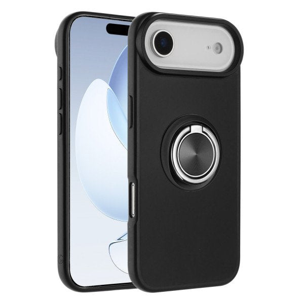 Shockproof Kickstand Phone Case with Glossy Finish – Superior Protection & Built-In Ring for Apple iPhone 17 Air