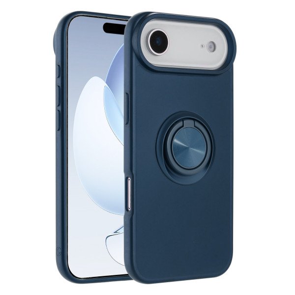 Shockproof Kickstand Phone Case with Glossy Finish – Superior Protection & Built-In Ring for Apple iPhone 17 Air