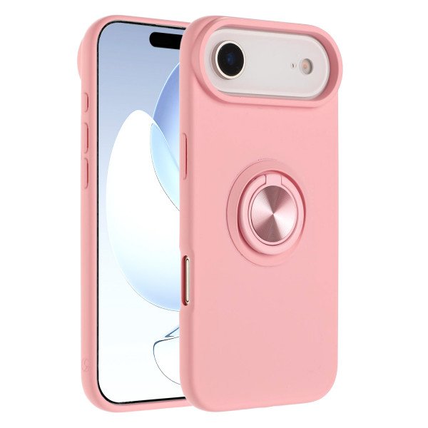 Shockproof Kickstand Phone Case with Glossy Finish – Superior Protection & Built-In Ring for Apple iPhone 17 Air