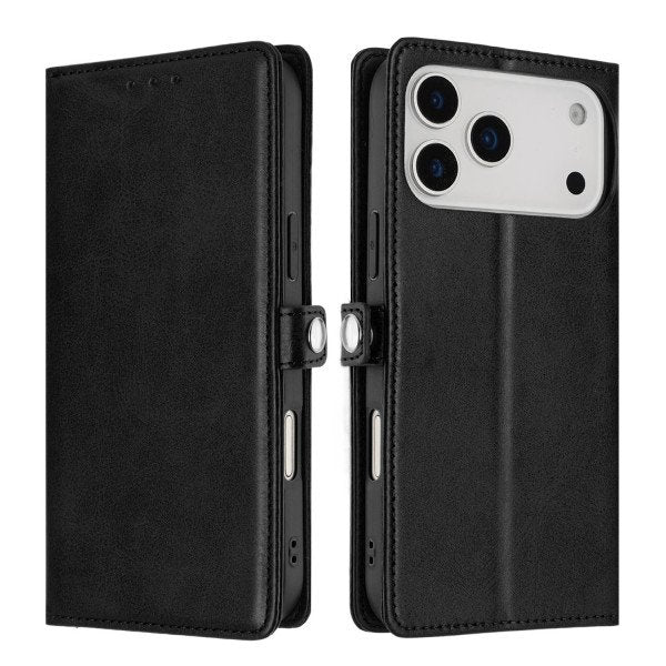 Wallet Phone Case with PU Leather, Card Holder Slot & Foldable Front Cover – Elegant Protection for Apple iPhone 17 Pro