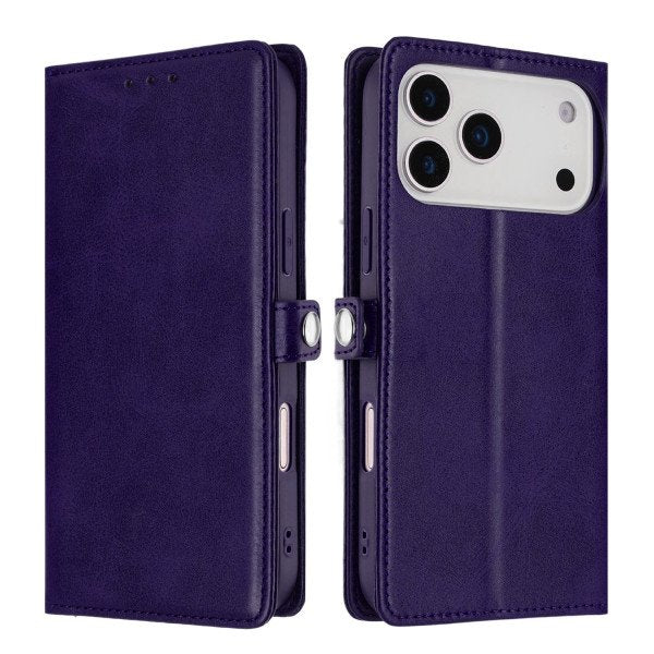 Wallet Phone Case with PU Leather, Card Holder Slot & Foldable Front Cover – Elegant Protection for Apple iPhone 17 Pro