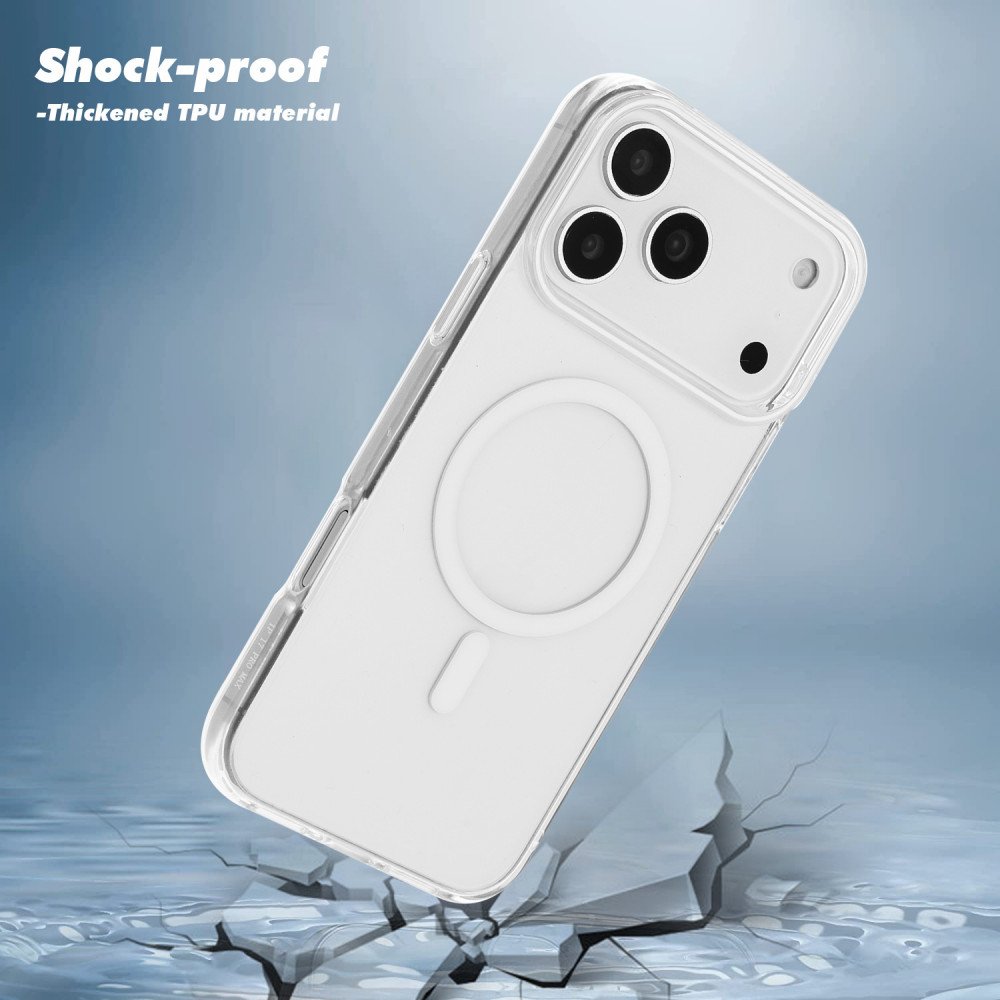Clear Shockproof Anti-Scratch Protection Magsafe Compatible Phone Case for Apple iPhone 17 Pro Max
