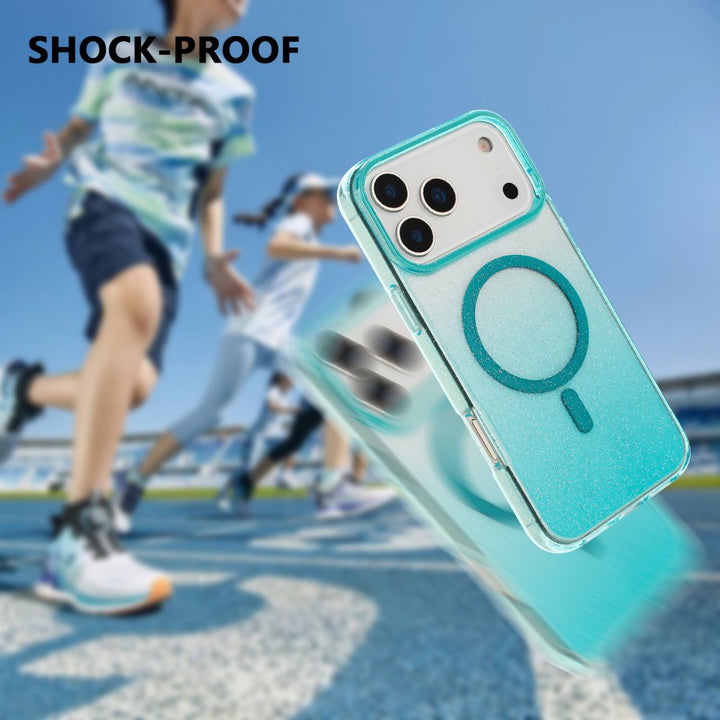 Shiny Gradient Transparent Phone Case with Clear Protective Design for Eye-Catching Style for Apple iPhone 17 Pro