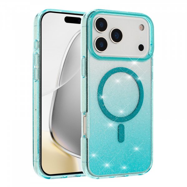 Shiny Gradient Transparent Phone Case with Clear Protective Design for Eye-Catching Style for Apple iPhone 17 Pro