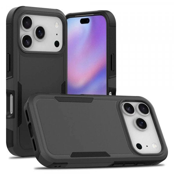Heavy Duty Slim Hybrid Shockproof Armor Phone Case for Apple iPhone 17 Pro