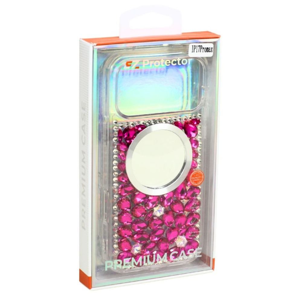 Glitter Rhinestone Diamond Fashion Mirror Jewel Phone Case for Apple iPhone 17 Pro Max