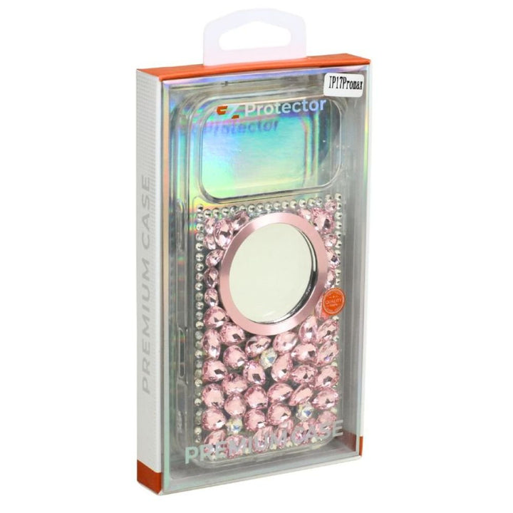 Glitter Rhinestone Diamond Fashion Mirror Jewel Phone Case for Apple iPhone 17 Pro Max