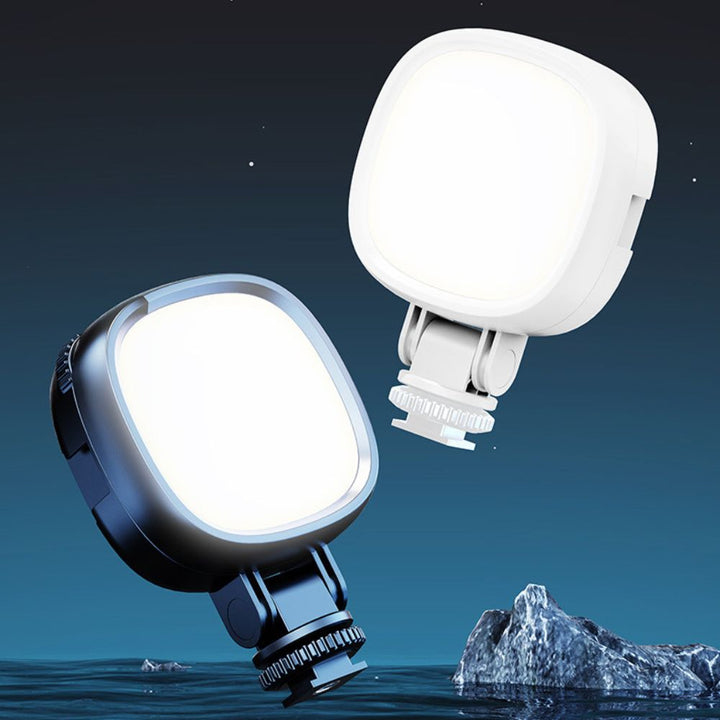 RGB Selfie Light with Clip, 3 Lighting Modes, 7 Colors, Dimmable LED, Rechargeable