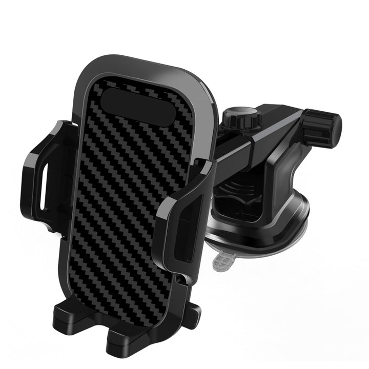 Clip Grip Long Windshield and Dashboard Car Mount Holder for Phone, Strong Suction, Adjustable Arm