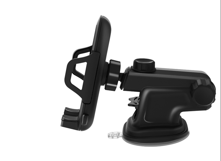 Clip Grip Long Windshield and Dashboard Car Mount Holder for Phone, Strong Suction, Adjustable Arm