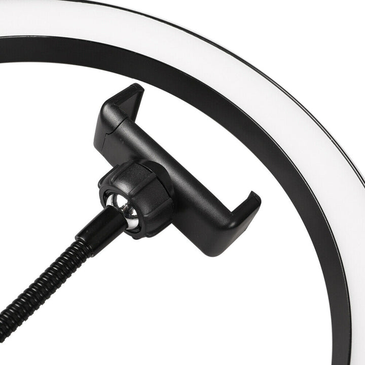 10 Inch Selfie Ring Light with 76 Inch Tripod Stand & Universal Cell Phone Holder for Live Stream, Makeup, Video