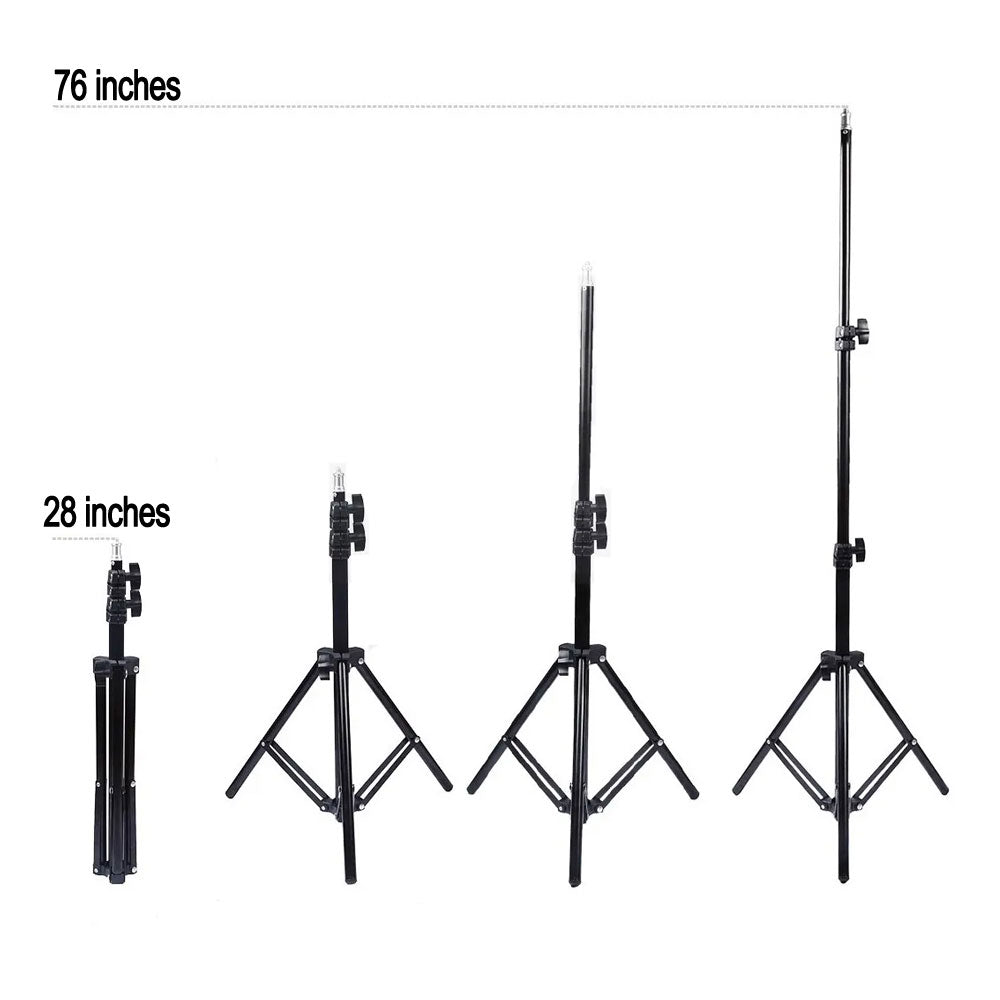 10 Inch Selfie Ring Light with 76 Inch Tripod Stand & Universal Cell Phone Holder for Live Stream, Makeup, Video
