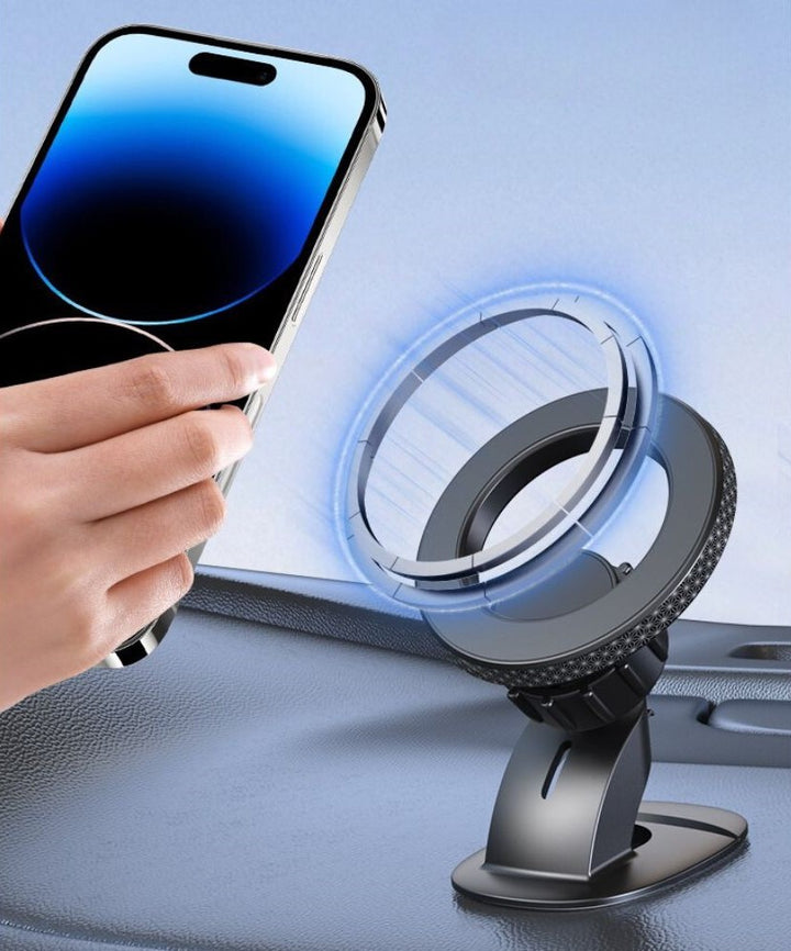 MagSafe Car Mount 360° Rotating Magnetic Dashboard Phone Holder, Strong Adhesive, One-Handed Operation with Magsafe Built-In