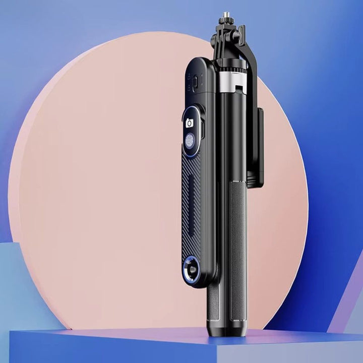Professional Heavy Duty Selfie Stick with 1.8M Quadpod Stand, Wireless Remote & 360° Swivel Head
