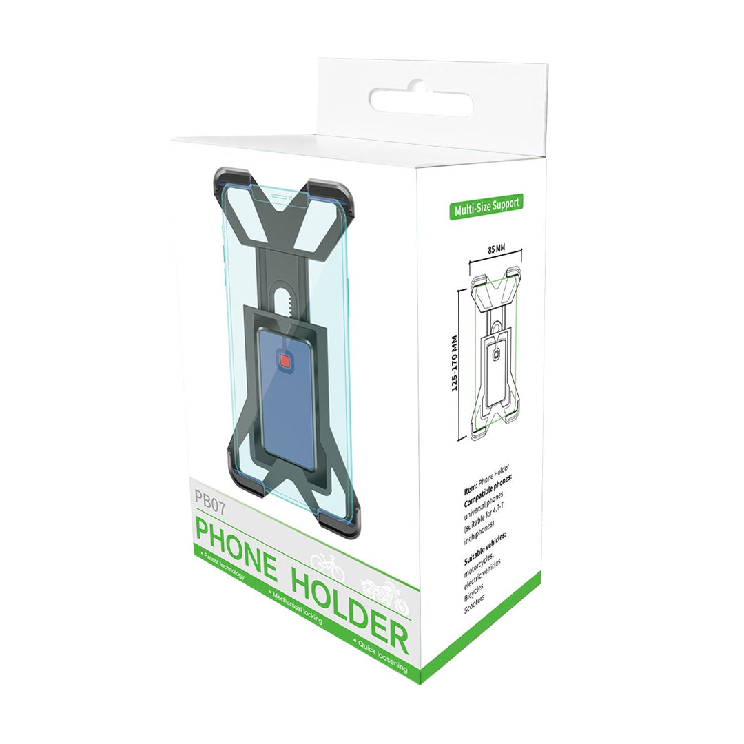 Heavy Duty Protection Motorcycle, Bike, Scooter Short Arm Automatic Lock Phone Holder Mount