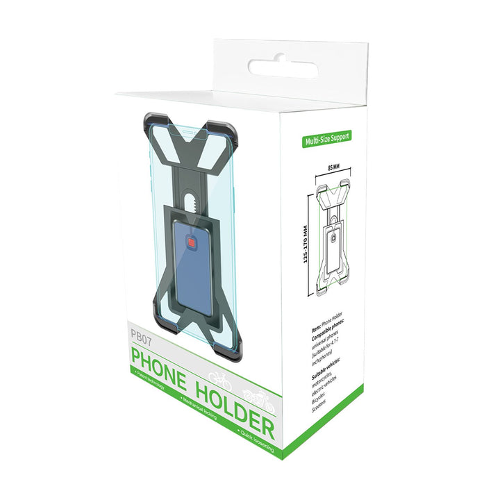 Heavy Duty Protection Motorcycle, Bike, Scooter Short Arm Automatic Lock Phone Holder Mount