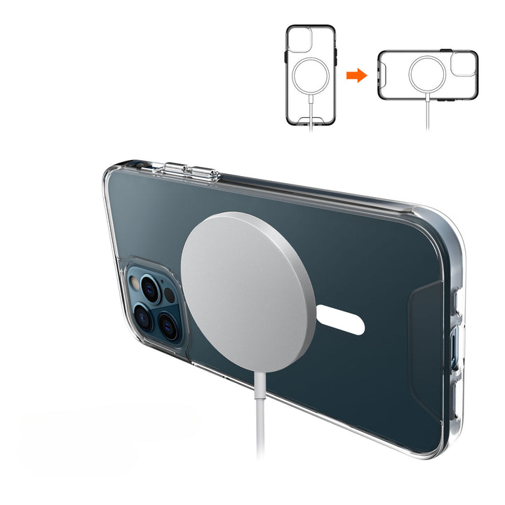 Crystal Clear Transparent Slim Magnetic Cover Case with MagSafe Compatibility, Shockproof and Anti-Scratch, Compatible with iPhone 11 Pro Max