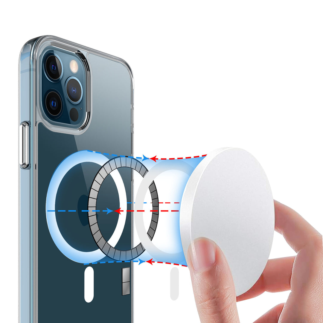 Slim Crystal Clear MagSafe Magnetic Protection Case, Transparent Slim Profile, Magnetic Attachment for Wireless Charging - Compatible with iPhone 16