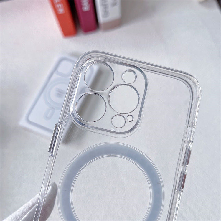 Crystal Clear Slim Magnetic MagSafe Cover Case for Apple iPhone 15