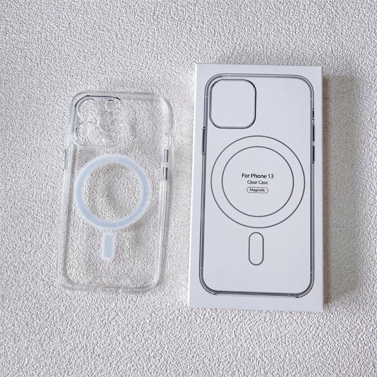 Slim Crystal Clear MagSafe Magnetic Protection Case, Transparent Slim Profile, Magnetic Attachment for Wireless Charging - Compatible with iPhone 16