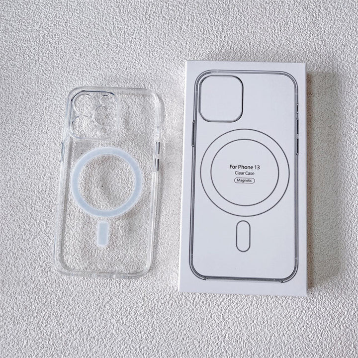 Slim Crystal Clear MagSafe Magnetic Protection Case, Transparent Slim Profile, Magnetic Attachment for Wireless Charging - Compatible with iPhone 16