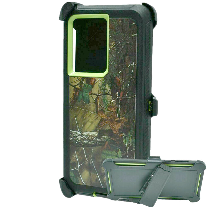 Premium Camo Heavy Duty Case with Belt Clip, Shockproof Protection, Military Grade, Samsung Galaxy S25 Plus 5G Compatible