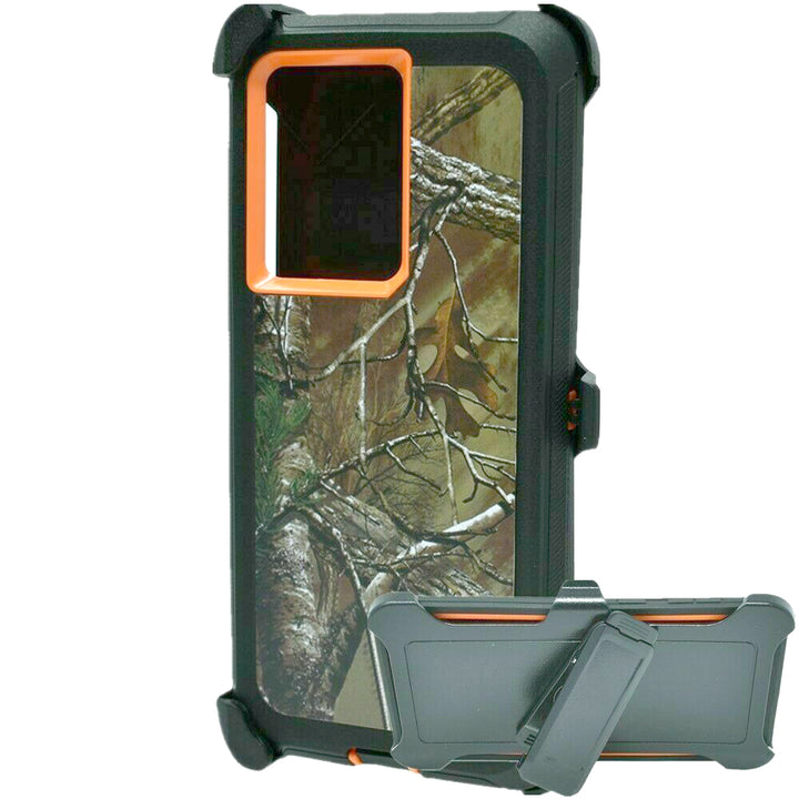 Premium Camo Heavy Duty Case with Belt Clip, Shockproof Protection, Military Grade, Samsung Galaxy S25 Plus 5G Compatible
