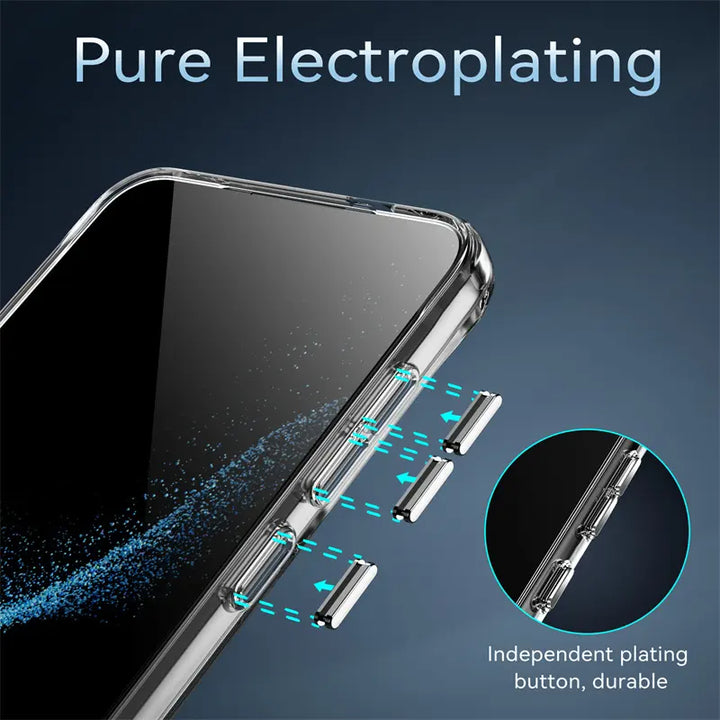 Crystal Clear Slim Magnetic MagSafe Cover Case, Shockproof & Wireless Charging, for Samsung Galaxy S25 5G