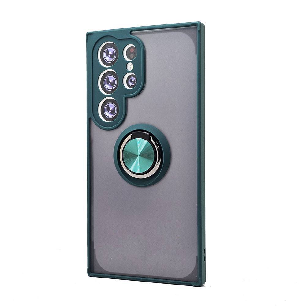 Tuff Slim Armor Hybrid Ring Stand Protective Case with Kickstand & Dual Layer Protection for Samsung Galaxy S25 Ultra 5G