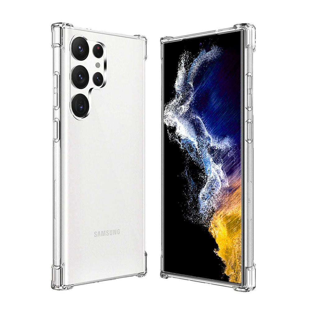 Clear Armor Hybrid Transparent Impact Case – Shockproof, Dustproof, Wireless Charging – For Samsung Galaxy S25 Ultra 5G