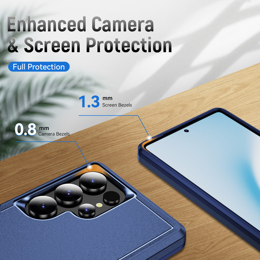 Heavy Duty Strong Armor Hybrid Trailblazer Case Cover, Shockproof Defender, Full Protection for Samsung Galaxy S25 Ultra 5G