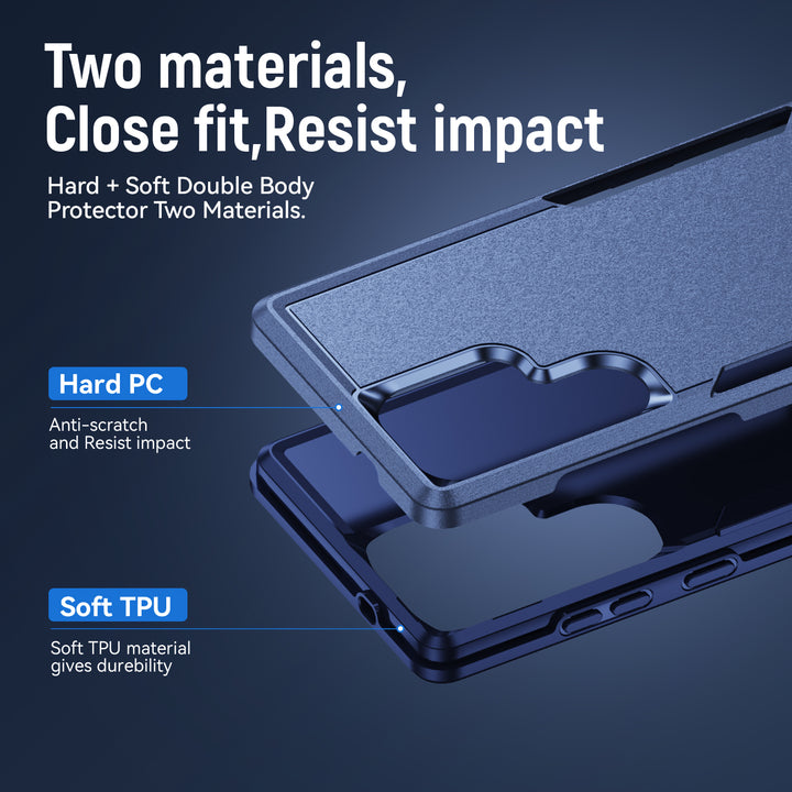 Heavy Duty Strong Armor Hybrid Trailblazer Case Cover, Shockproof Defender, Full Protection for Samsung Galaxy S25 Ultra 5G