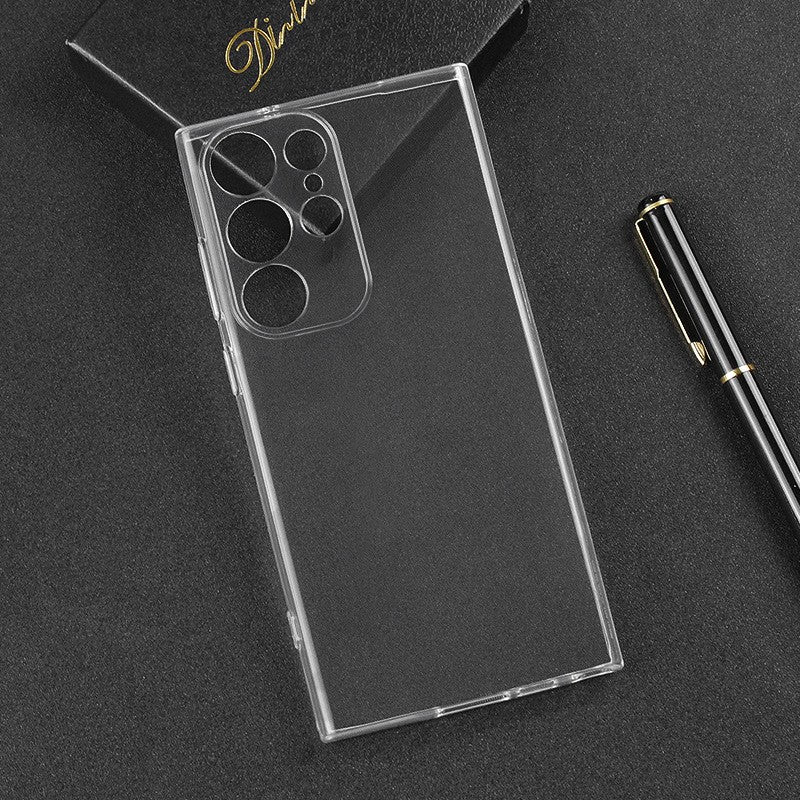 Transparent Slim Shockproof Bumper Protection Cover Case, Ultra-Thin TPU, Wireless Charging, for Samsung Galaxy S25 Ultra 5G
