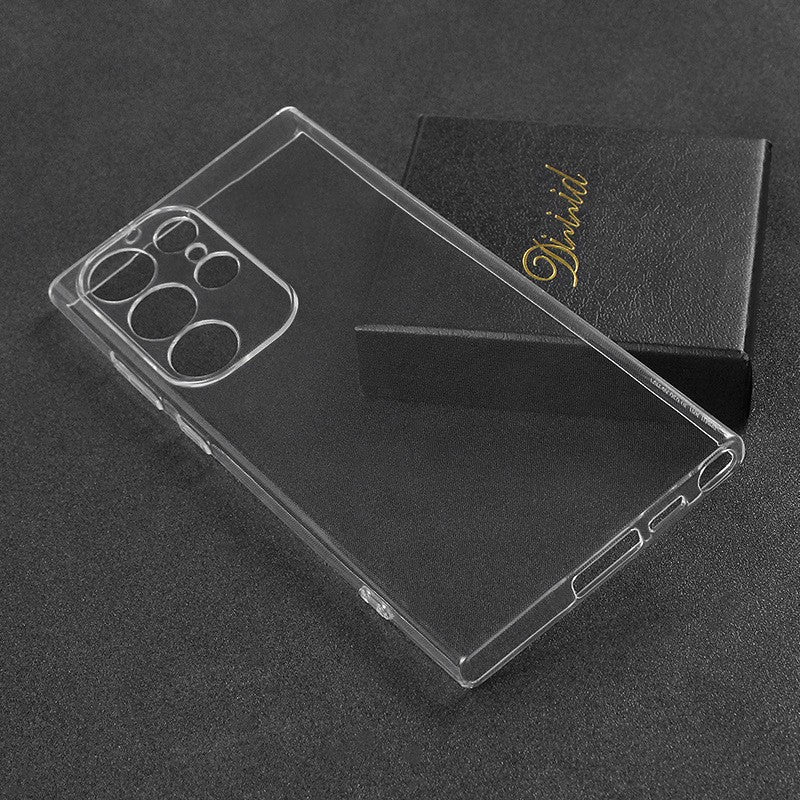 Transparent Slim Shockproof Bumper Protection Cover Case, Ultra-Thin TPU, Wireless Charging, for Samsung Galaxy S25 Ultra 5G