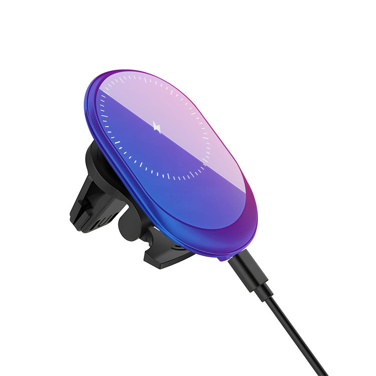 Magnetic MagSafe Wireless Charging Air Vent Car Mount Phone Holder with Strong Magnet and 10W Fast Charge
