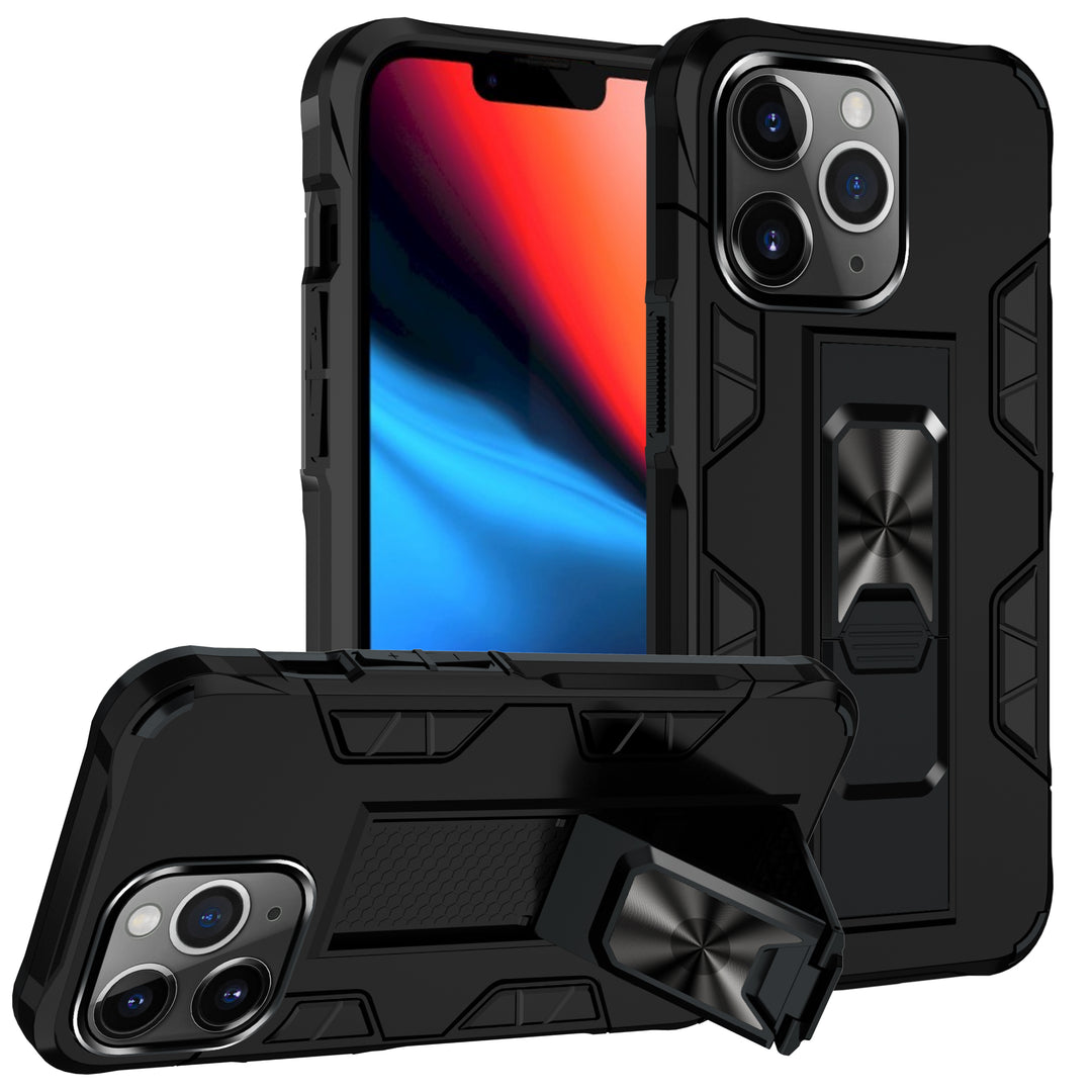 Military Grade Armor Protection Case with Stand and Magnetic Feature for Apple iPhone 13 Pro Max (6.7)